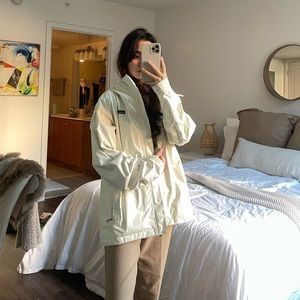 White Patagonia Rain Jacket